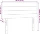 vidaXL Zaglowek do lozka z LED, czarny, 90x5x78/88 cm, aksamit