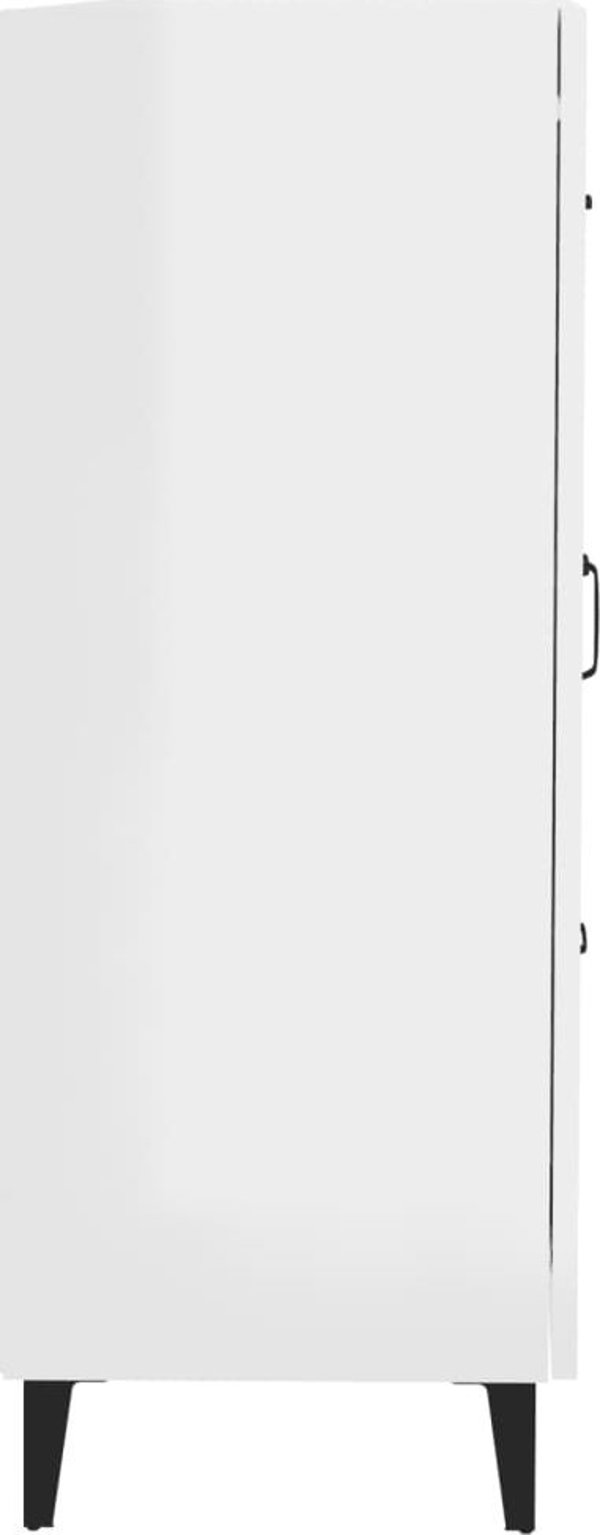 vidaXL Ντουλάπι, λευκό γυαλιστερό, 69,5x34x90 εκ., σύνθετο ξύλο