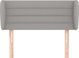 vidaXL Προσκέφαλο Uszak, Ανοιχτό Γκρι, 93x23x78/88 cm, Υφασμα