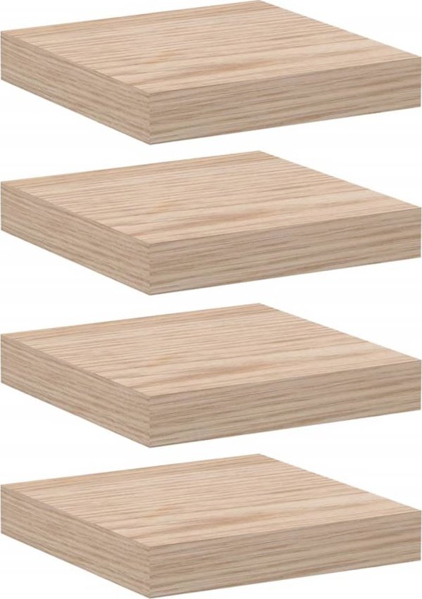 vidaXL Σετ από 4 ράφια, 23x23,5x4 εκ., ξυλοπαγίδα