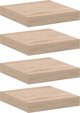 vidaXL Σετ από 4 ράφια, 23x23,5x4 εκ., ξυλοπαγίδα