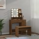 vidaXL Σετ Τουαλέτας με LED Φωτισμό, Καφέ Δρυς