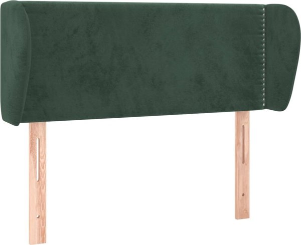vidaXL Zaglope uszak ciemnozielony, 83x23x78/88 cm, aksamitny