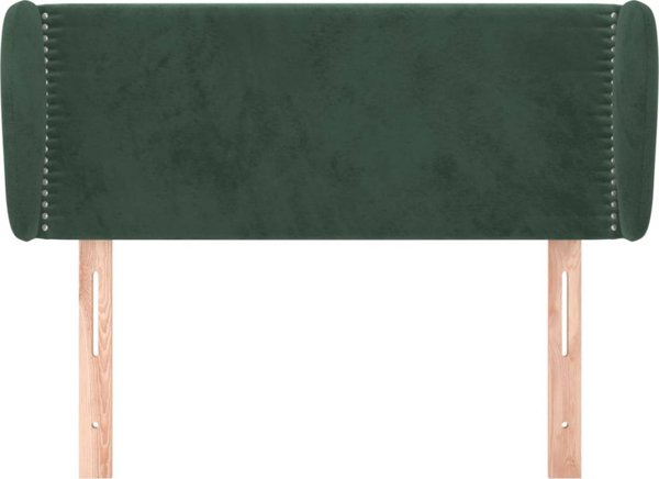 vidaXL Zaglope uszak ciemnozielony, 83x23x78/88 cm, aksamitny