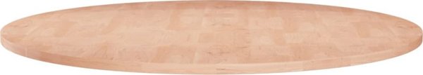 vidaXL Στρογγυλή Επιφάνεια Τραπεζιού, 80x1,5 cm, Ακατέργαστο Δρύινο Ξύλο