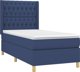 vidaXL Κρεβάτι Continental με Στρώμα, Μπλε, 90x200 cm, Υφασμάτινο