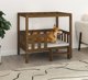 vidaXL Κρεβάτι για σκύλο, μέλι-καφέ, 95,5 x 73,5 x 90 εκ, πεύκο