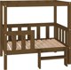 vidaXL Κρεβάτι για σκύλο, μέλι-καφέ, 95,5 x 73,5 x 90 εκ, πεύκο