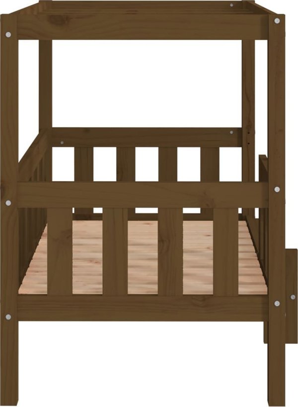 vidaXL Κρεβάτι για σκύλο, μέλι-καφέ, 95,5 x 73,5 x 90 εκ, πεύκο
