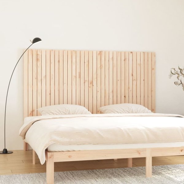 vidaXL Κεφαλάρι κρεβατιού 204x3x110 cm από μασίφ πεύκο