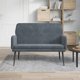 vidaXL Lavika, σκούρο γκρι, 108x79x79 cm, επενδεδυμένη με βελούδο
