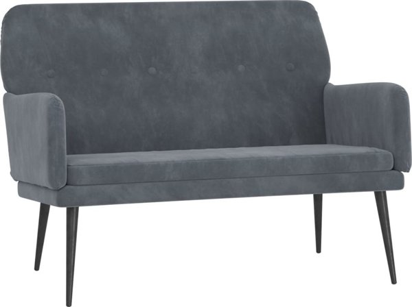 vidaXL Lavika, σκούρο γκρι, 108x79x79 cm, επενδεδυμένη με βελούδο