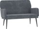 vidaXL Lavika, σκούρο γκρι, 108x79x79 cm, επενδεδυμένη με βελούδο
