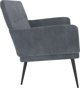 vidaXL Lavika, σκούρο γκρι, 108x79x79 cm, επενδεδυμένη με βελούδο