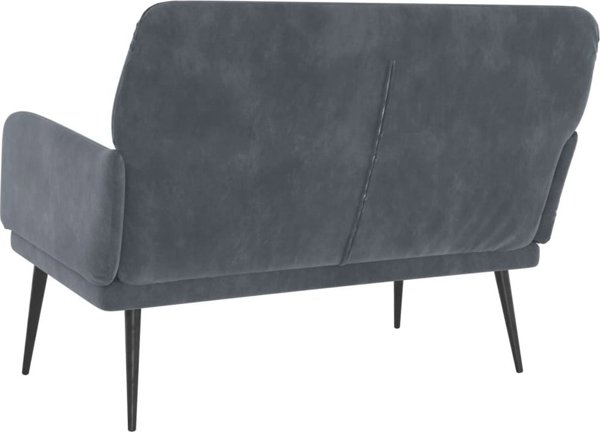 vidaXL Lavika, σκούρο γκρι, 108x79x79 cm, επενδεδυμένη με βελούδο