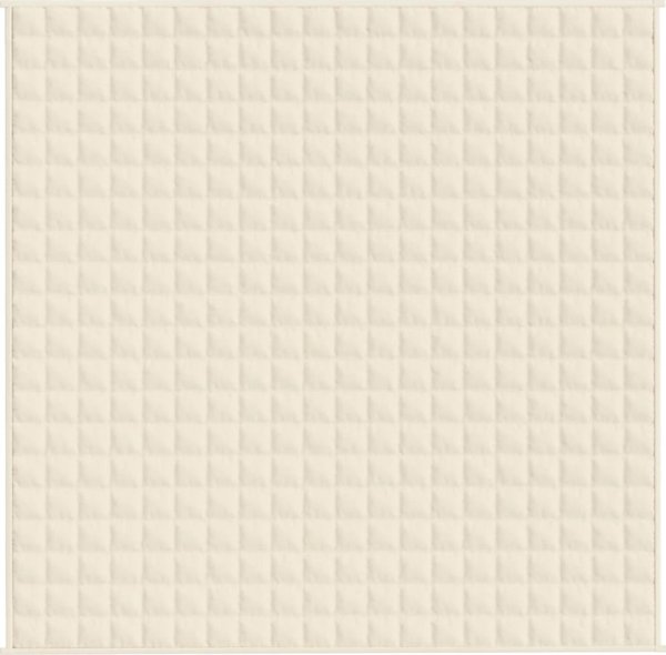 vidaXL Kουβέρτα βαρύτητας, κρεμ, 200x200 εκ, 13 κιλά, ύφασμα