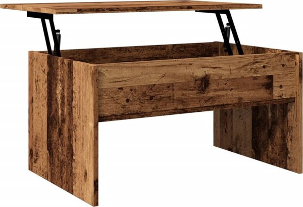 vidaXL Stolik kawowy, stare drewno, 80x50,5x41,5 cm