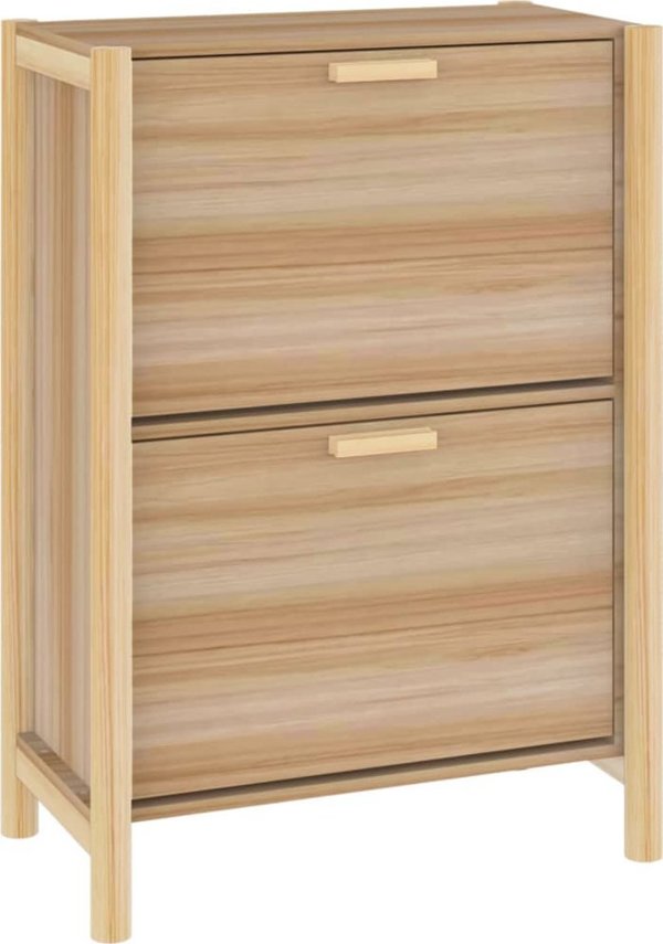 vidaXL Szafka na buty, 57,5x33x80 cm, material drewnopochodny