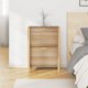 vidaXL Szafka na buty, 57,5x33x80 cm, material drewnopochodny