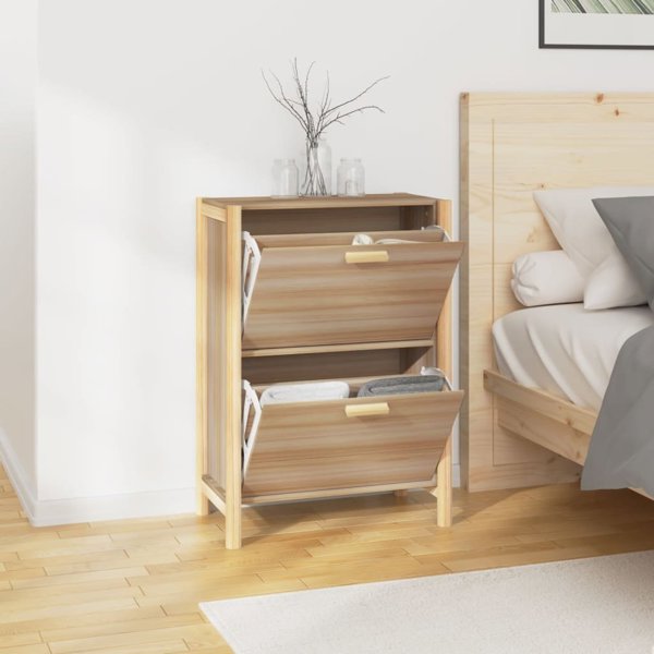 vidaXL Szafka na buty, 57,5x33x80 cm, material drewnopochodny