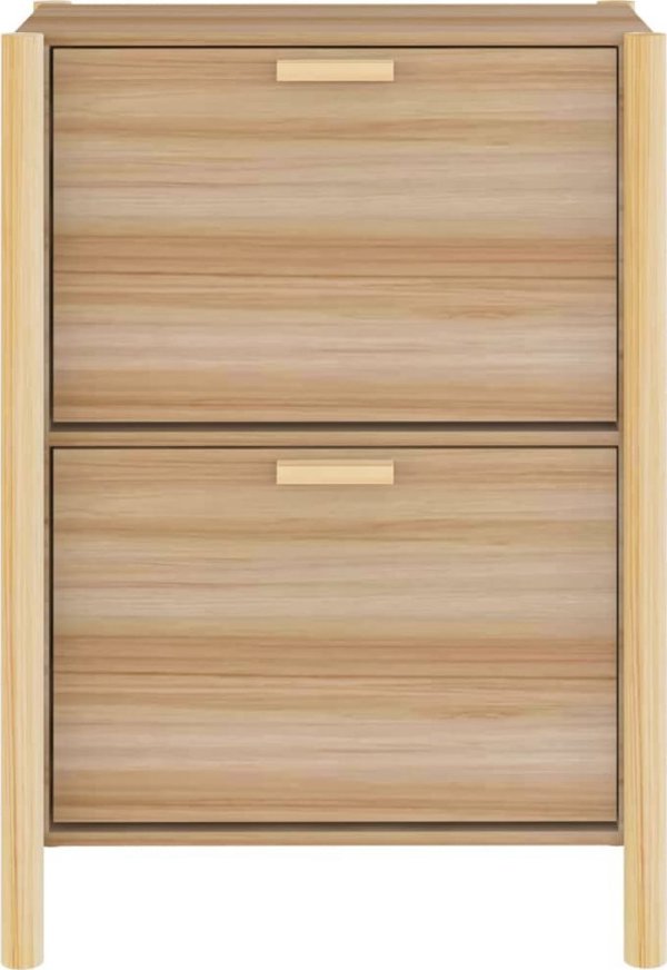 vidaXL Szafka na buty, 57,5x33x80 cm, material drewnopochodny