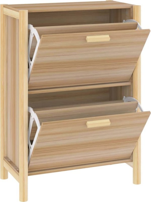 vidaXL Szafka na buty, 57,5x33x80 cm, material drewnopochodny