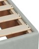vidaXL Κρεβάτι Κοντινεντάλ με Στρώμα, Ανοιχτό Γκρι Βελούδο, 80x200 εκ