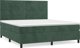 vidaXL κρεβάτι continental με στρώμα σκούρο πράσινο 180x200 cm