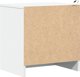 vidaXL Νυχτερινό Κομοδίνο με LED, Λευκό, από Ξυλοειδές Υλικό