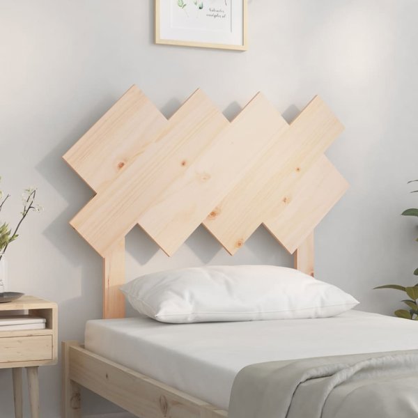 vidaXL Κεφαλάρι κρεβατιού 92x3x81 cm μασίφ ξύλο πεύκου