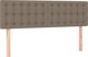 vidaXL Κρεβάτι continental με στρώμα 140x200 cm σε taupe υφασμα
