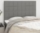 vidaXL Zaglowki do lozka, 4 szt., ciemnoszare, 72x5x78/88 cm, tkanina