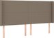 vidaXL Κοντινεντάλ κρεβάτι με στρώμα, ταουπ, 200x200 εκ., ύφασμα