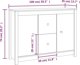 vidaXL vidaXL Komoda, szara, 100x35x74 cm, lite drewno sosnowe