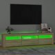 vidaXL Έπιπλο TV με LED φωτισμό, δρυς Sonoma, 180x35x40 εκ.