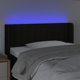 vidaXL Κεφαλάρι κρεβατιού με LED, μαύρο, 103x16x78/88 cm, ύφασμα