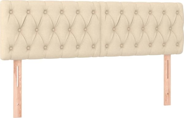 vidaXL Zaglonakia do lotka, 2 temaxia, krem, 72x5x78/88 cm, yfasma