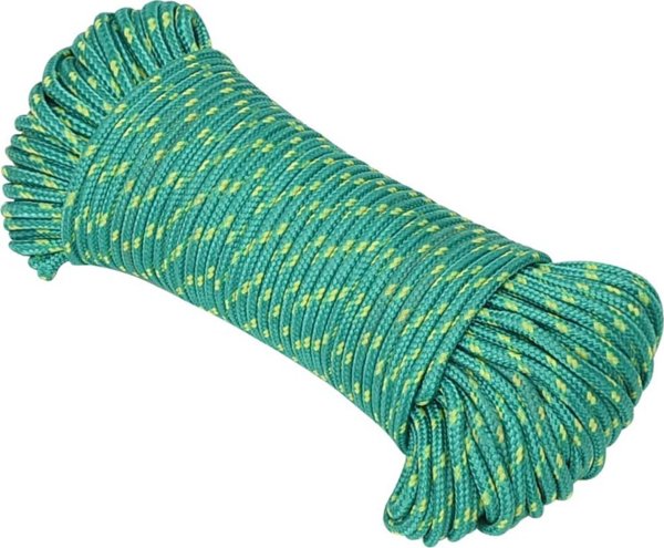 vidaXL Ναυτικό Σχοινί, Πράσινο, 4 mm x 25 m, Πολυπροπυλένιο