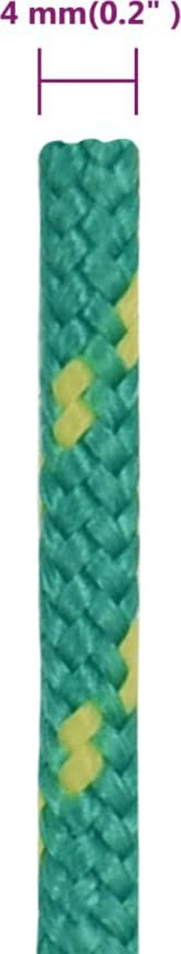 vidaXL Ναυτικό Σχοινί, Πράσινο, 4 mm x 25 m, Πολυπροπυλένιο
