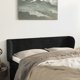 vidaXL Zaglowek uszak μαύρο 147x23x78/88 εκ βελούδο