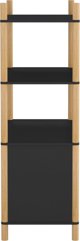 vidaXL Υψηλή ντουλάπα, μαύρη, 80x40x121 εκ., υλικό ξύλου