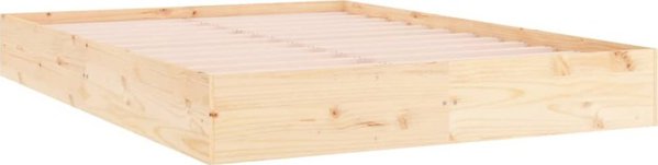 vidaXL Κάσα κρεβατιού, μασίφ ξύλο, 150x200 εκ., King Size