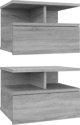 vidaXL Wiszace szafki nocne 2 szt szary dab sonoma 40x31x27 cm
