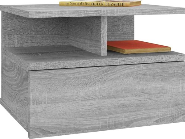 vidaXL Wiszace szafki nocne 2 szt szary dab sonoma 40x31x27 cm