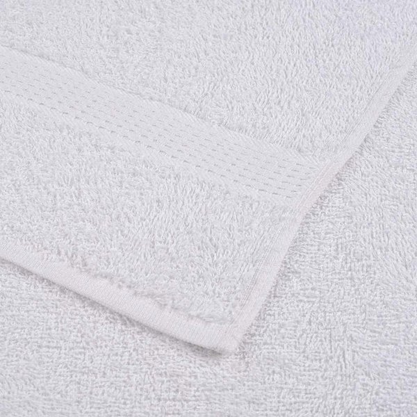 vidaXL πετσέτες χεριών 4 τεμ. λευκές 50x100 cm 100% βαμβάκι