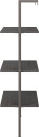 vidaXL Ραφιέρα σκάλα με 3 ράφια, μαύρη, 64x35x120,5 εκ.