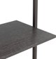 vidaXL Ραφιέρα σκάλα με 3 ράφια, μαύρη, 64x35x120,5 εκ.