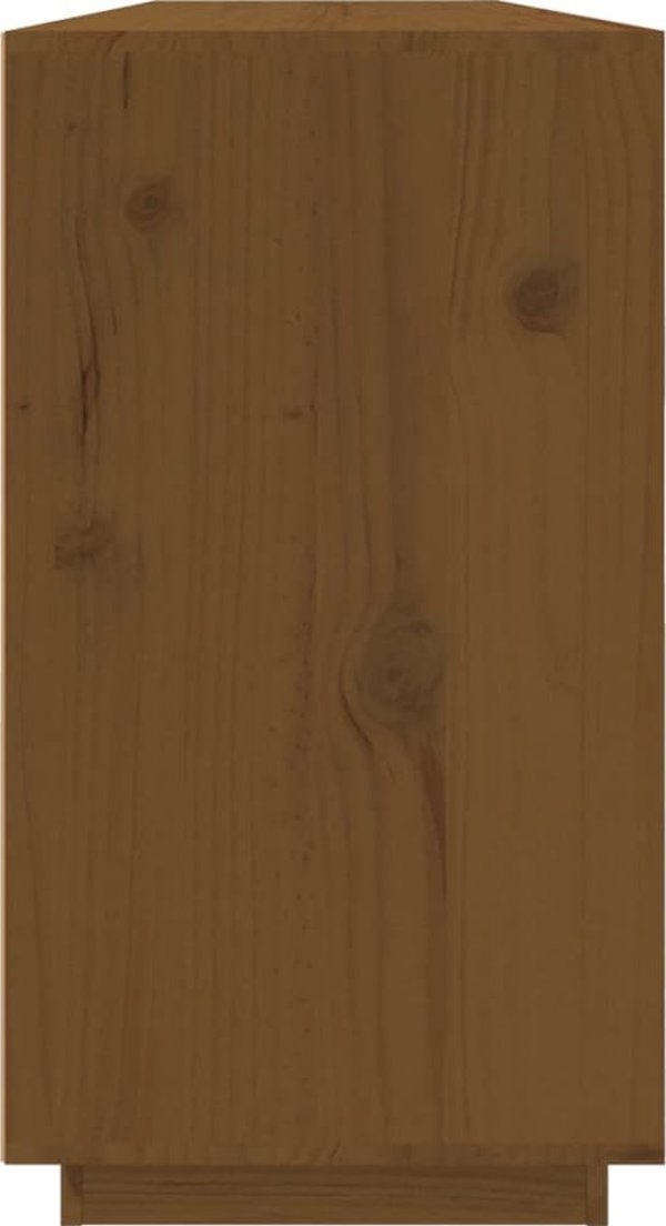 vidaXL συρταριέρα μελί καφέ 60x34x75 cm από μασίφ ξύλο πεύκου