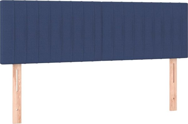 vidaXL Σετ 2 κεφαλαριών κρεβατιού, μπλε, 72x5x78/88 εκ, ύφασμα