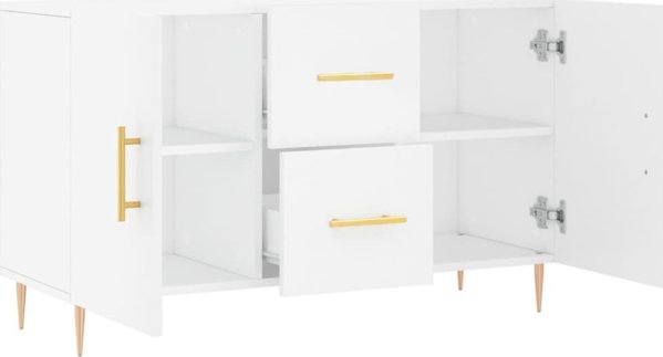 vidaXL Συρταριέρα, λευκή, 100x36x60 cm, σύνθετο ξύλο